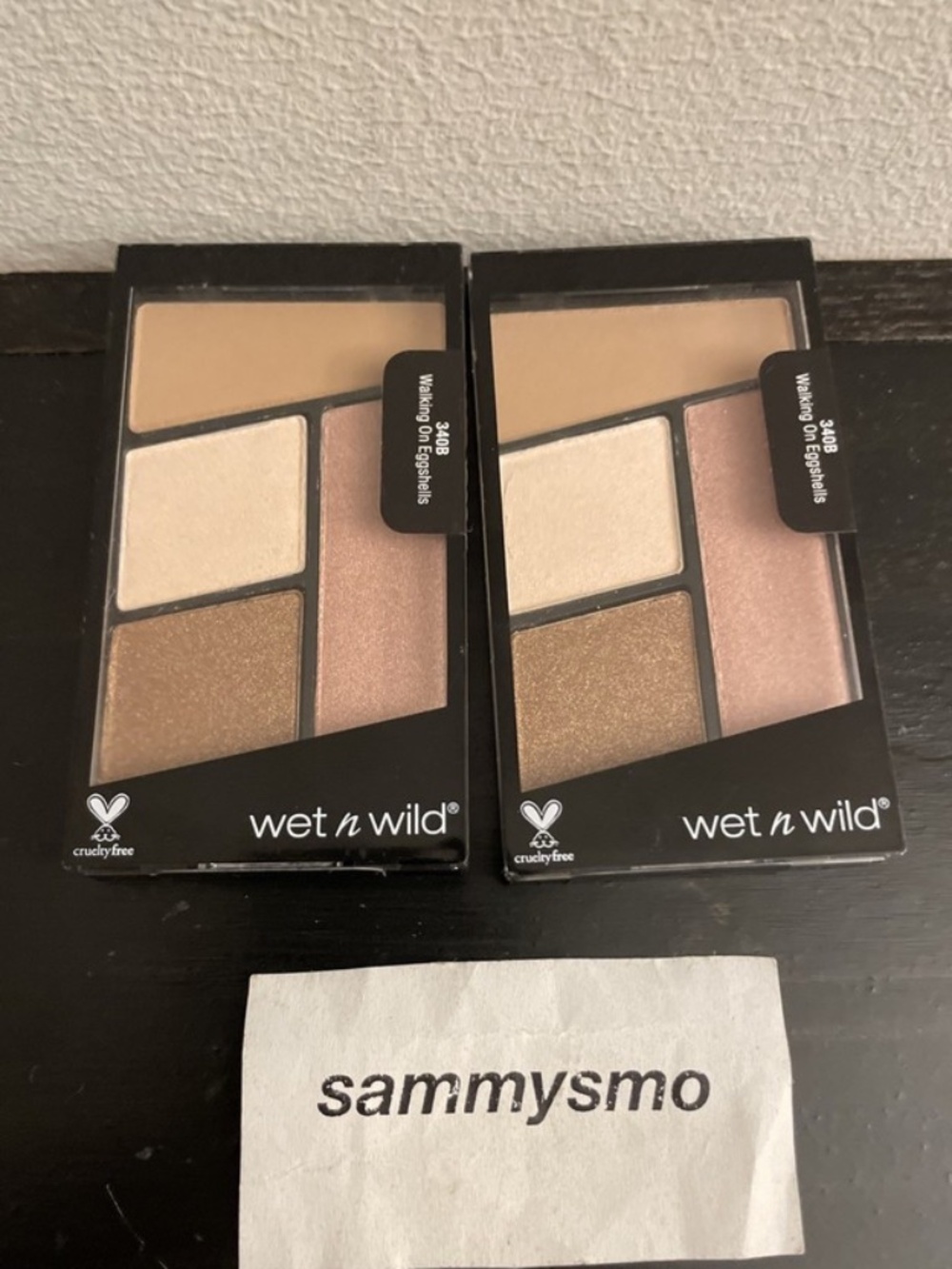 Wet n Wild Coloricon Eyeshadow Quad 340B Walking On Eggshells x2